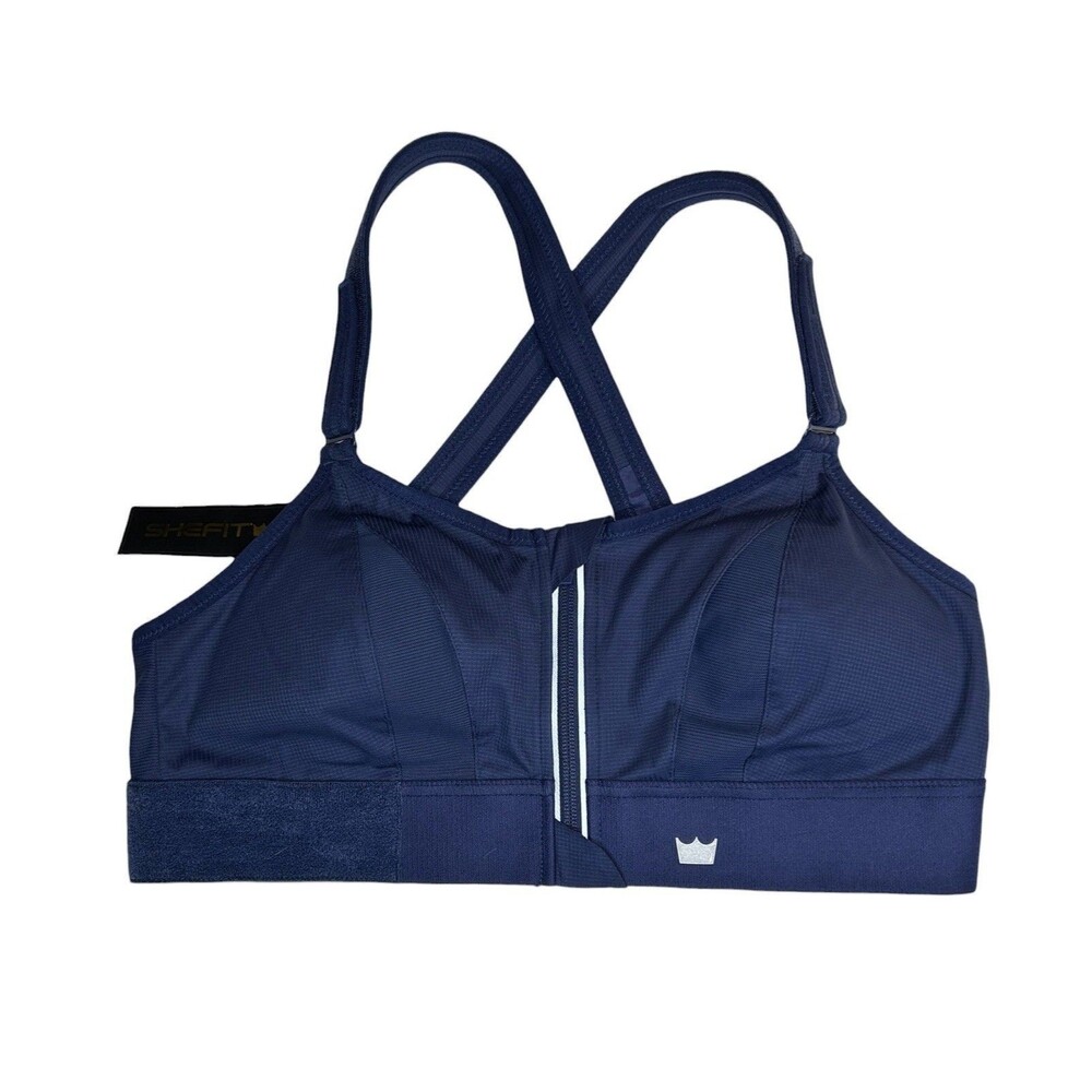 Shefit Ultimate Sports Bra High Impact Size LUXE / LARGE Bold Navy Blue NWT - Picture 4 of 10